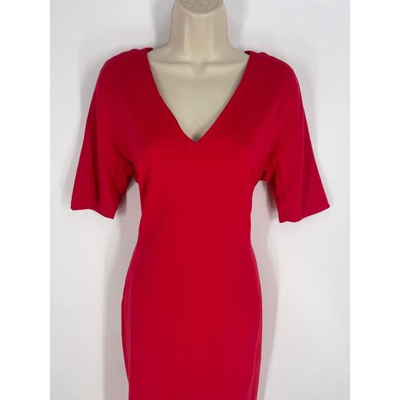Eliza J Red Fitted Dress (B14#8) - Picture 2 of 10